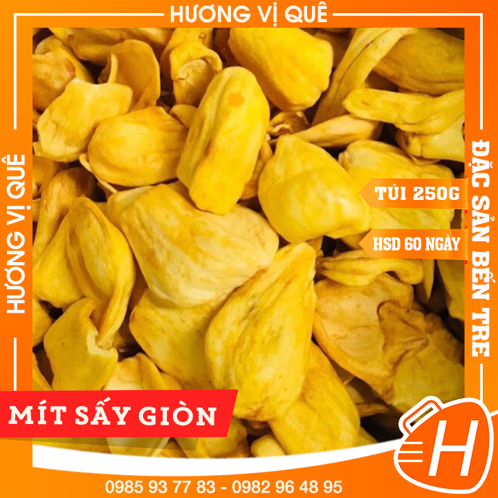 Mít sấy giòn - túi zip 250g - đặc sản bến tre
