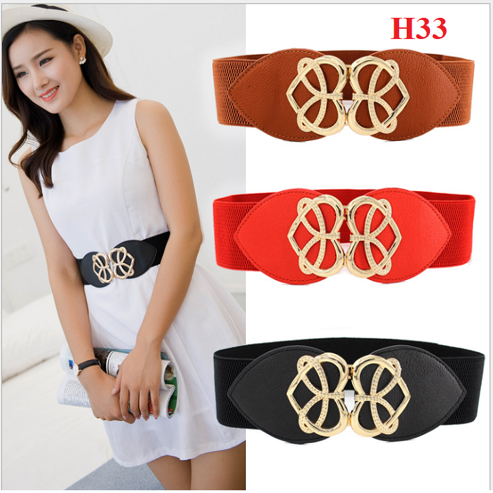 Thắt lưng nữ Belt váy đai váy 6cm H33 tim xinh