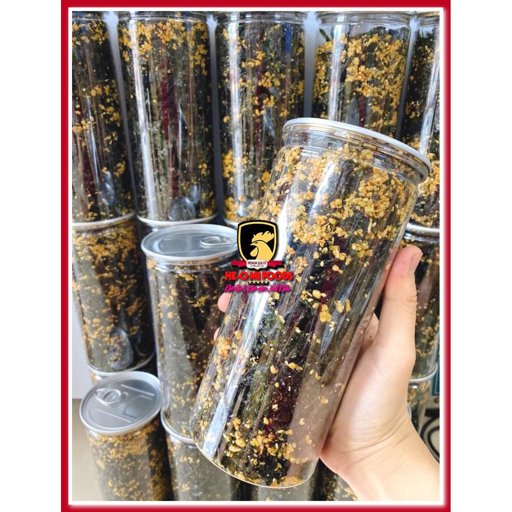 250g rong biển cháy tỏi không cay hút chân không