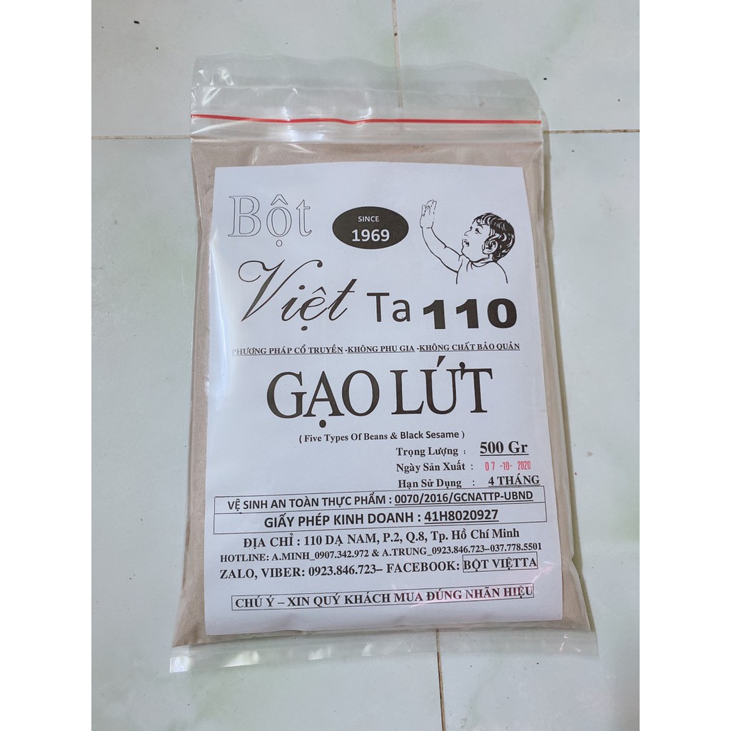 Bột gạo lứt bột việt ta