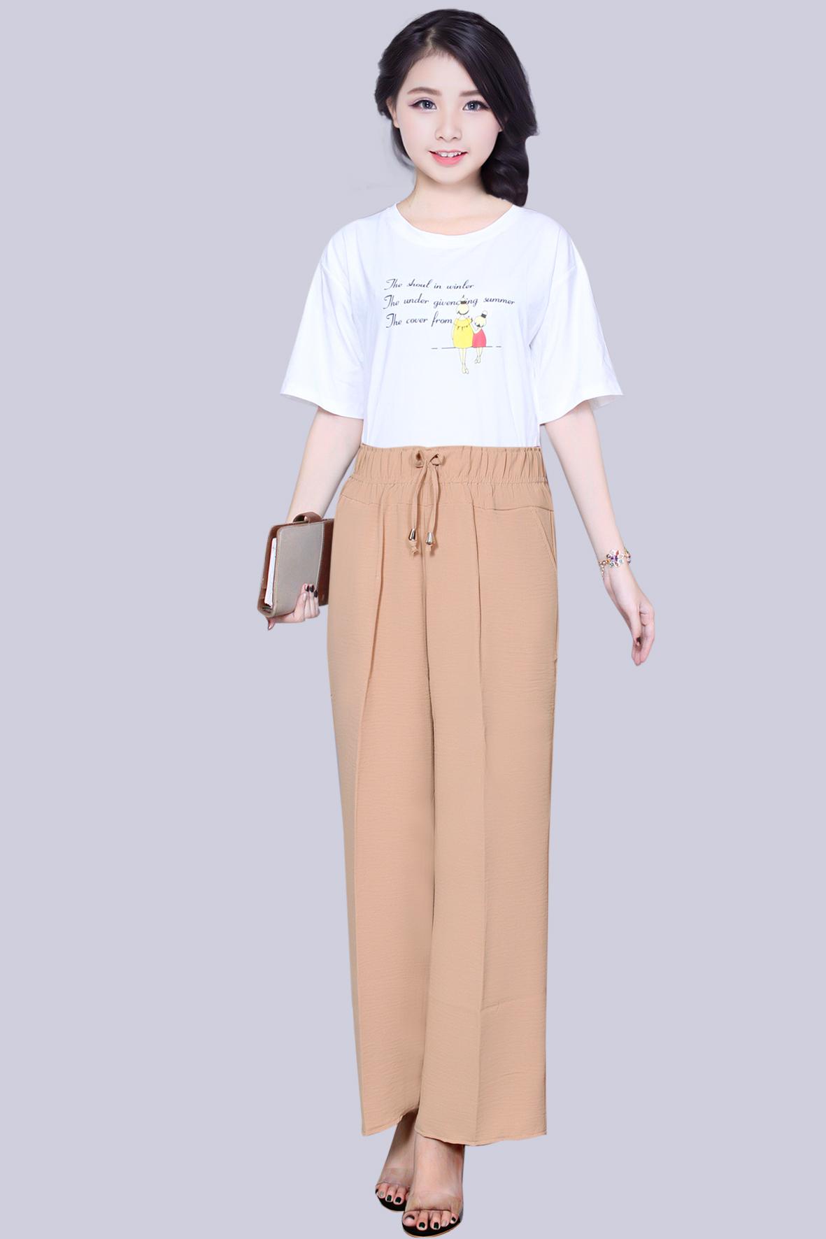 [HCM]Quần Dài Nữ Vải Đủi Ống Rộng Lưng Chum  Thời Trang Công Sở Phù Hợp Đi Làm Đi Chơi  QĐ01