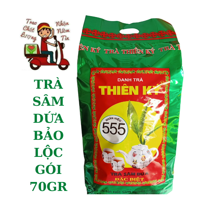 Trà sâm dứa Thiên Ký pha chế trà đá, trà đường, trà tắt.