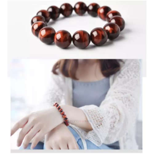 [HCM]??[ GIÁ SỐC ] Vòng tay đá mắt hổ tự nhiên nâu đỏ 8 LY cao cấpvòng phong thủyquà tặng ý nghĩa