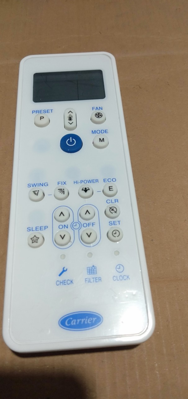 điều khiển điều hòa Carrier