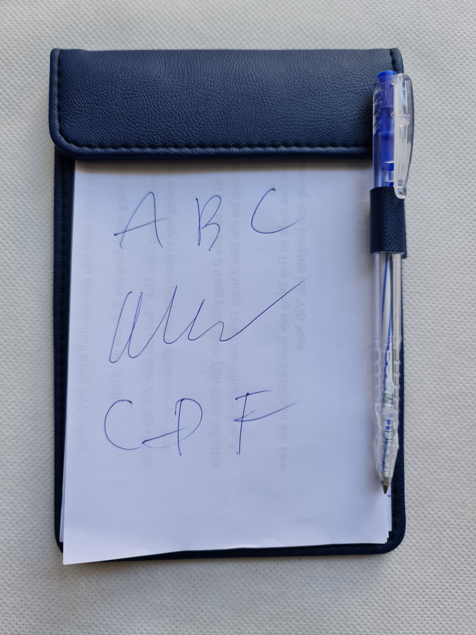 Bìa da ghi bill, kẹp bill tính tiền da hít, kẹp ghi chú