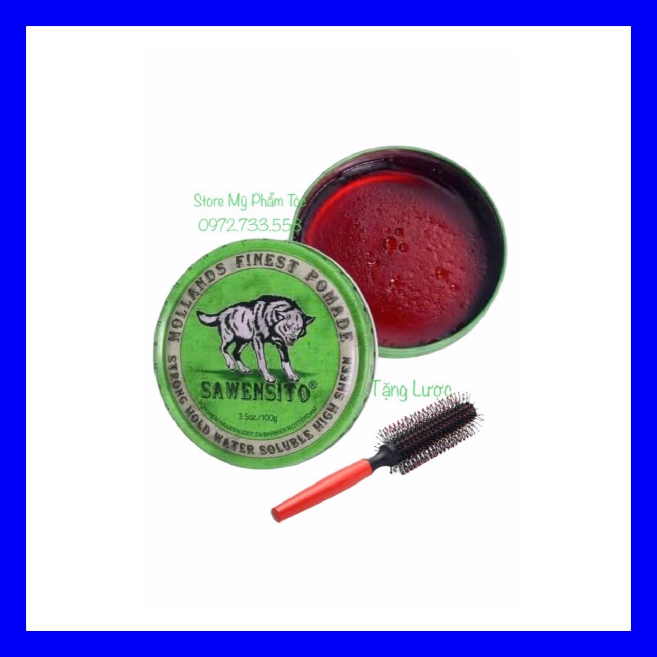 Tặng Lược - Sáp tạo kiểu Sawensito Wolf Pomade 100gr
