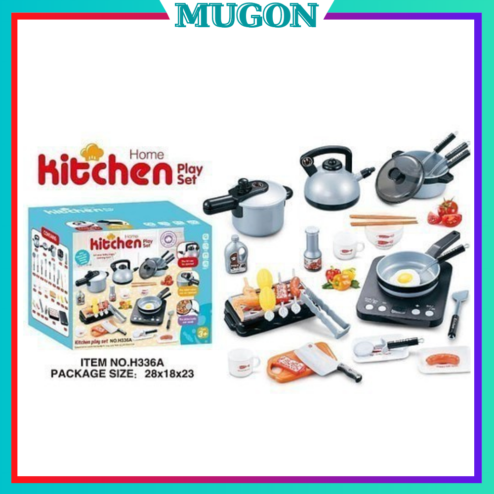 Bộ đồ chơi nấu ăn mini cho bé đồ chơi nấu ăn mini 36 món đồ chơi trẻ em đồ chơi thật bé tập làm đầu bếp