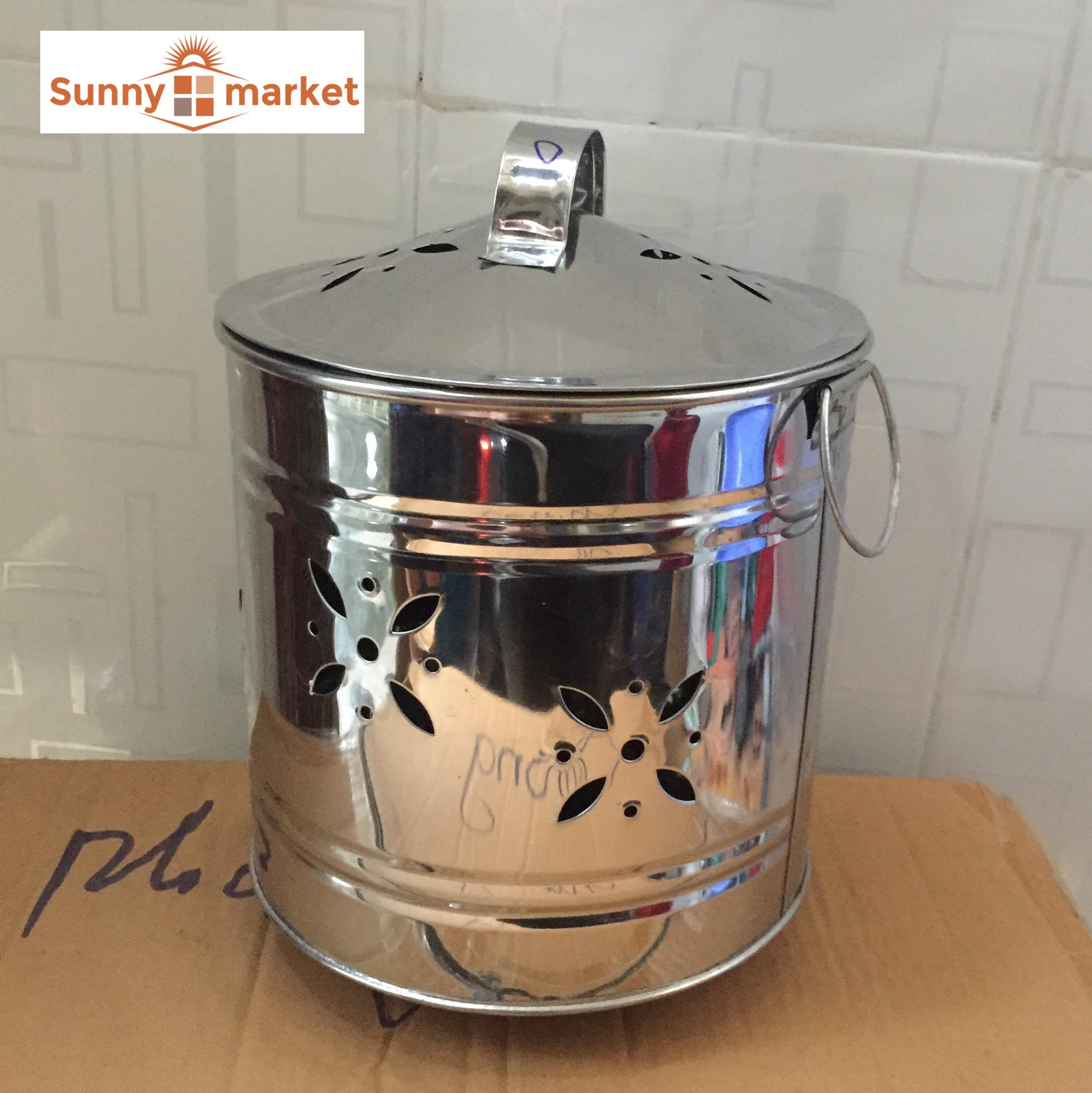 Lò đốt vàng mã inox số 0, thùng đốt vàng mã inox cỡ nhỏ