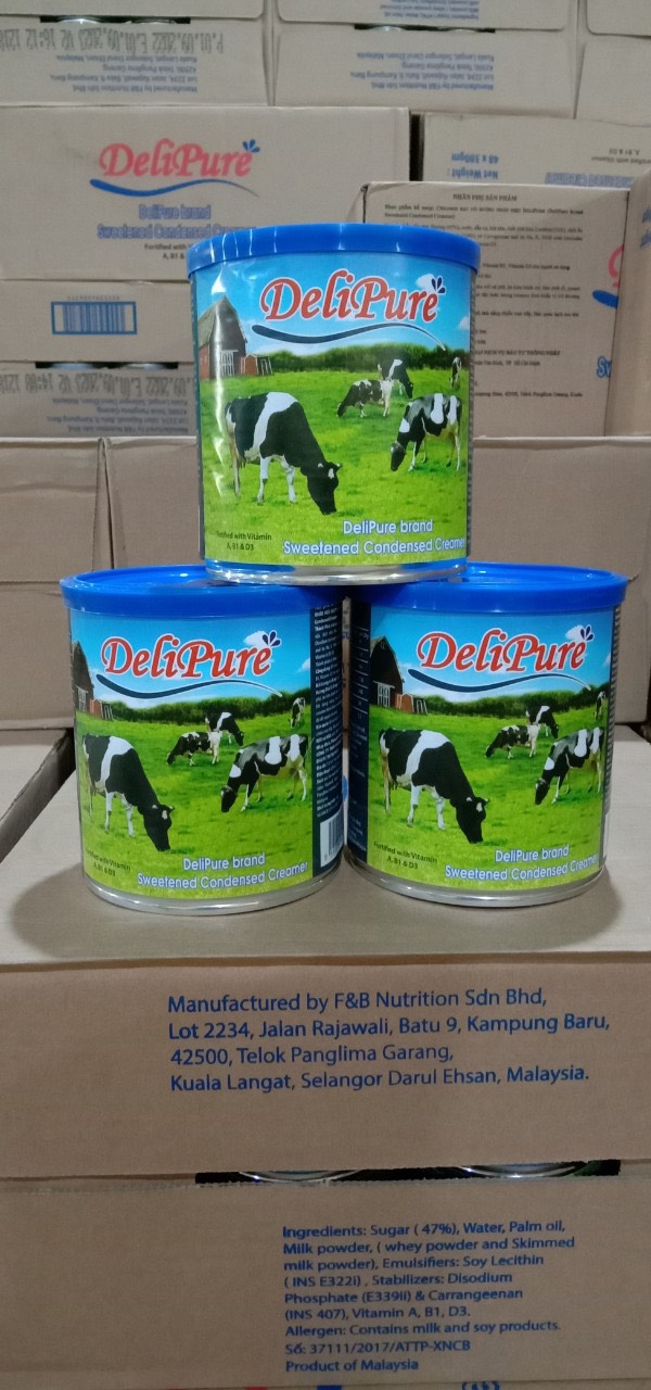 Combo 3 hộp 1kg - Sữa đặc Delipure nhập khẩu Malaysia