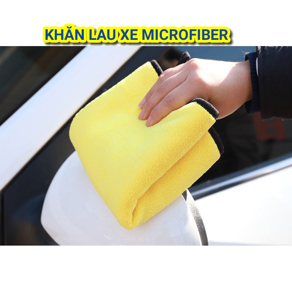 Khăn Lau Xe 3M Sợi Microfiber Mềm Mịn Độ Thấm Hút Cao Chuyên Dụng Lau Rửa Xe Hơi Ô Tô