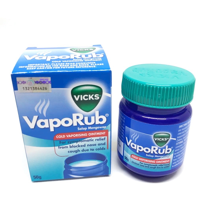 Dầu Bôi Ấm Ngực Giảm Ho Vicks Vaporub Ointment 50g