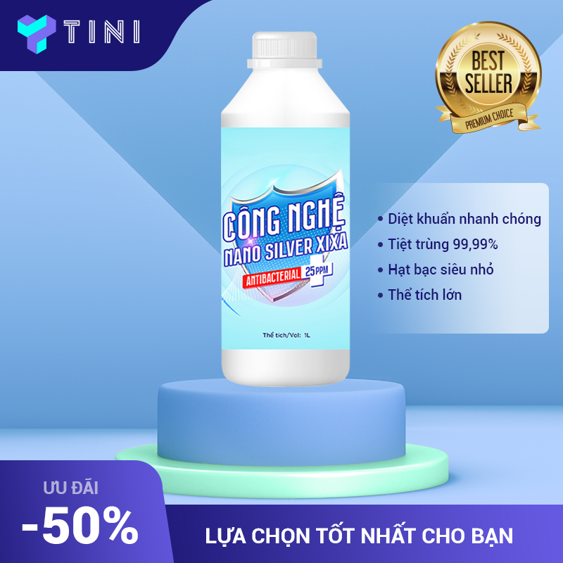 Dung Dịch Khử Khuẩn Nano Bạc Xixa, Sát Khuẩn Ô Tô Văn Phòng Hiệu Quả