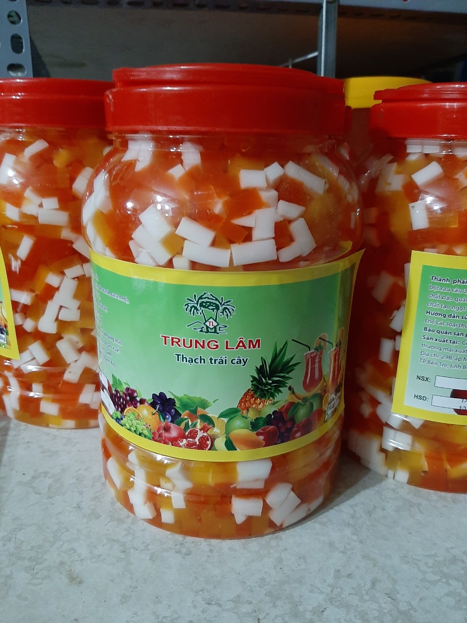 Thạch Trái Cây Trung Lâm Hủ trọng lượng 2kg8, tap hoa havy