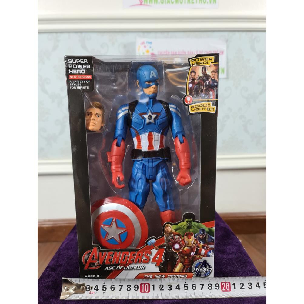 Mô hình siêu anh hùng Caption America SP195, an toàn 100% với các bé, giúp bé có một trò chơi giải trí sau thời gian học căng thẳng