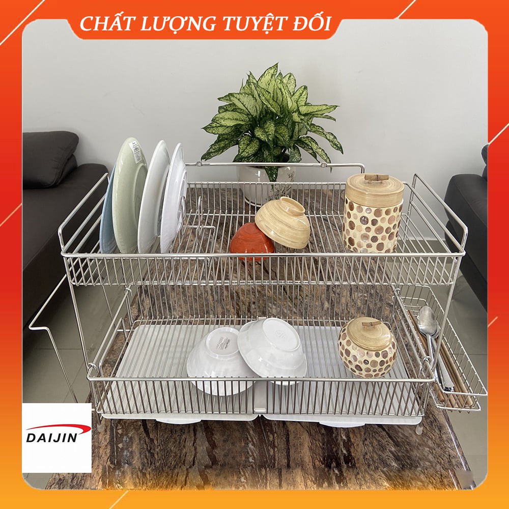 Kệ chén inox 304 wide 99 shelf 2 tầng