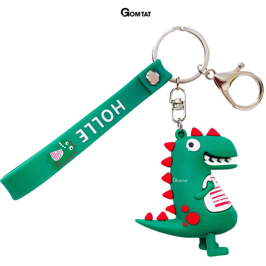 Móc treo chìa khóa thời trang móc khóa khủng long treo trên balo túi xách siêu dễ thương - key-chain-004