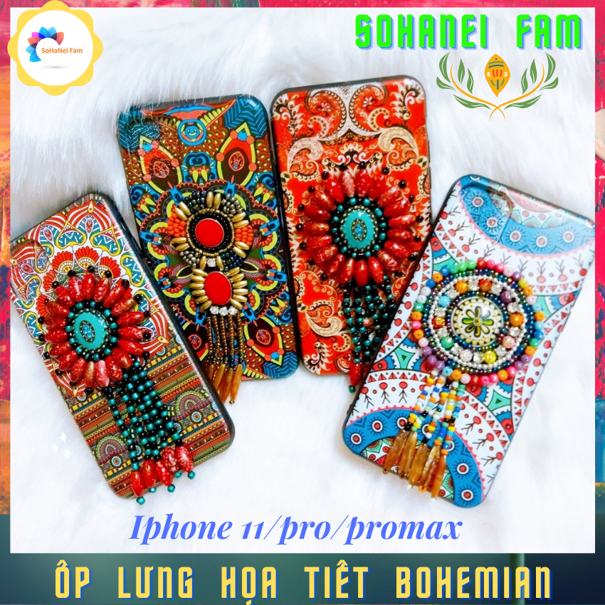 [HCM][BOHEMIAN] Ốp Lưng Cho Iphone 11/Pro/Pro Max Họa Tiết Bohemian Độc Đáo Phong Cách Dân Tộc Cổ Điển Siêu Đẹp -SOHANEI FAM