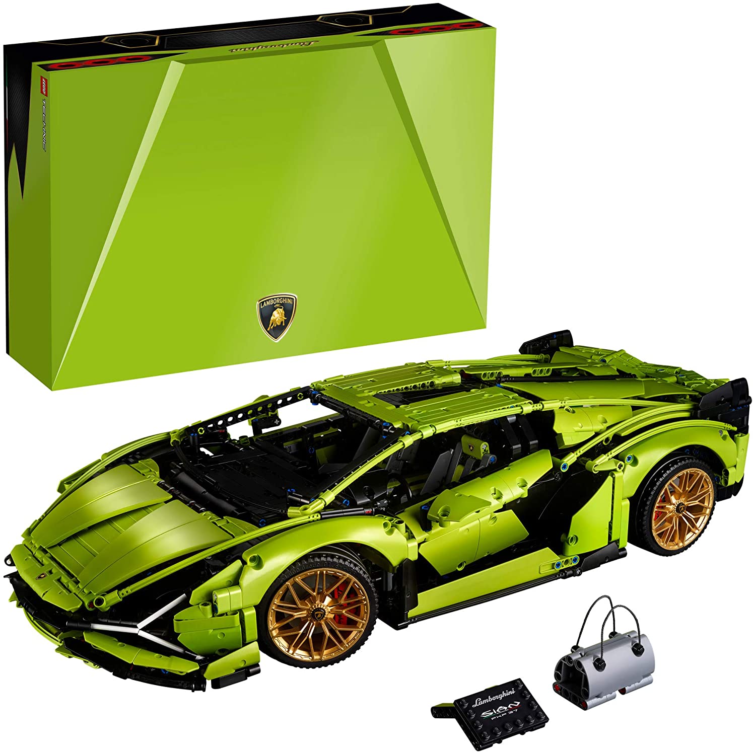 LEGO Technic Lamborghini Sián FKP 37 (42115), người lớn chế tạo và trưng bày mô hình đặc biệt này, mô hình thực sự đại diện cho chiếc xe thể thao nguyên bản (3.696 miếng)