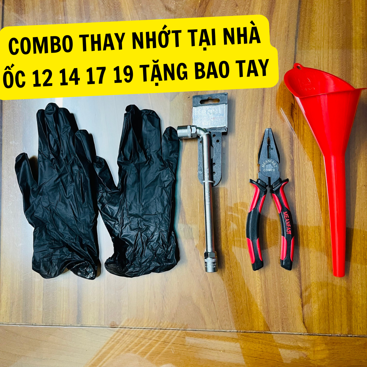 COMBO dụng cụ thay nhớt toàn diện tại nhà