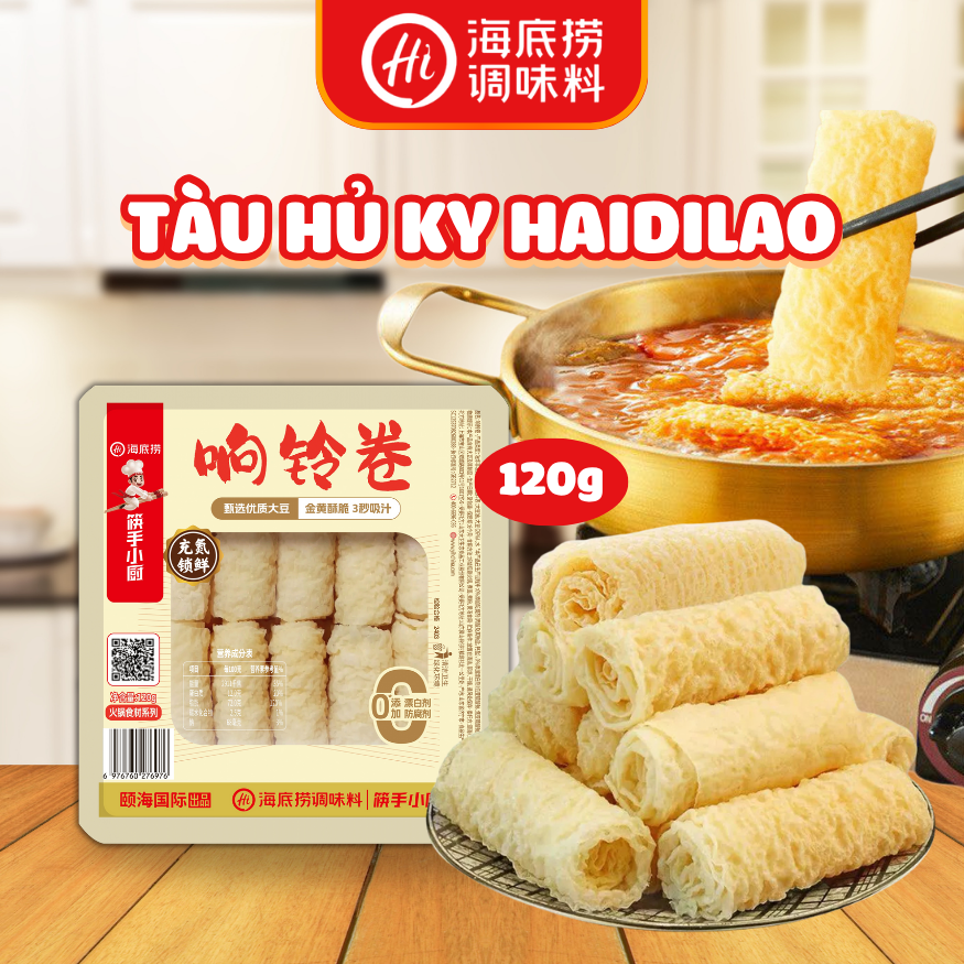 Phù Trúc Cuộn Nhúng Lẩu Haidilao – Mềm Dai (120g)