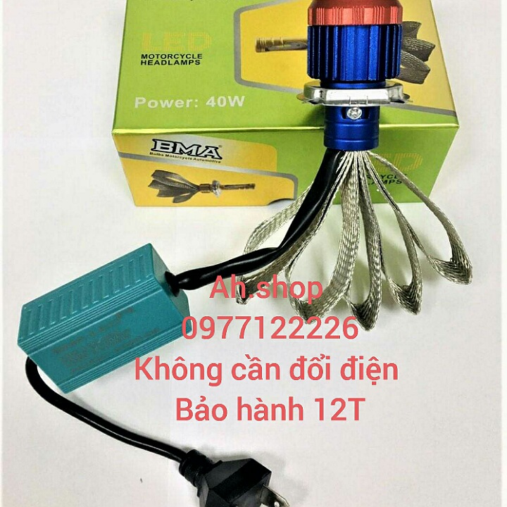 đèn led bi cầu BMA v1 cos vàng cos trắng pha trắng bảo hành 12T