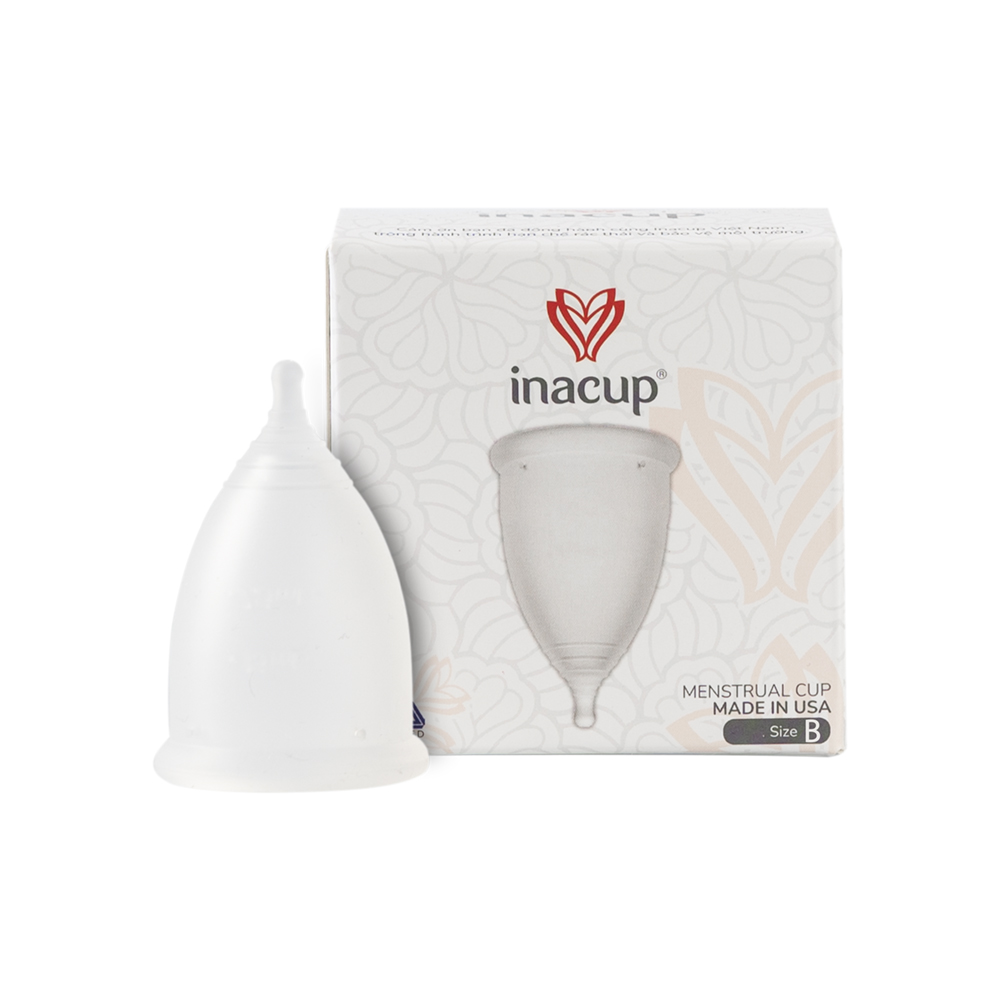 Cốc nguyệt san Inacup size B 100% silicone đạt chuẩn y tế Hoa Kỳ