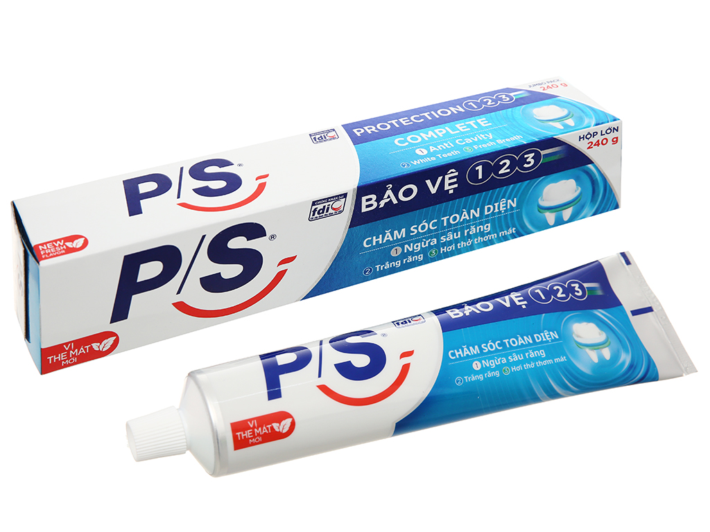 Kem đánh răng P/S bảo vệ 123 chăm sóc toàn diện 240g