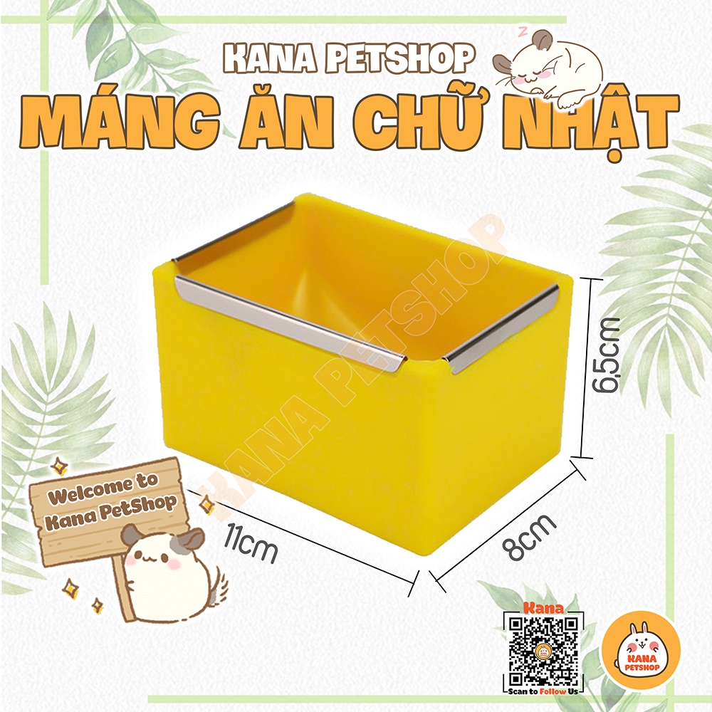 Máng Ăn Thỏ Bọ Chó Mèo Gắn Lồng  Chén Bát Ăn Đựng Hạt Nén Cho Thú Cưng ....