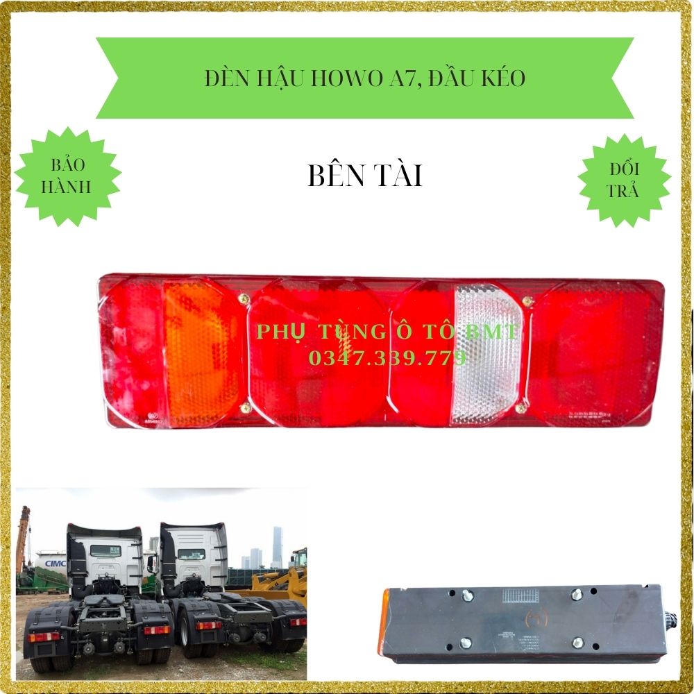 Đèn hậu đầu kéo xe Howo A7, đầu kéo, mã sản phẩm CM18-1030, trái phải khác nhau.