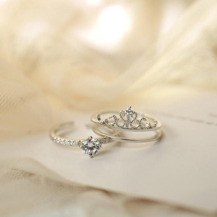 [HCM]Nhẫn Nữ Vương Miện  2 Trong 1 Sang Trọng NG-36.