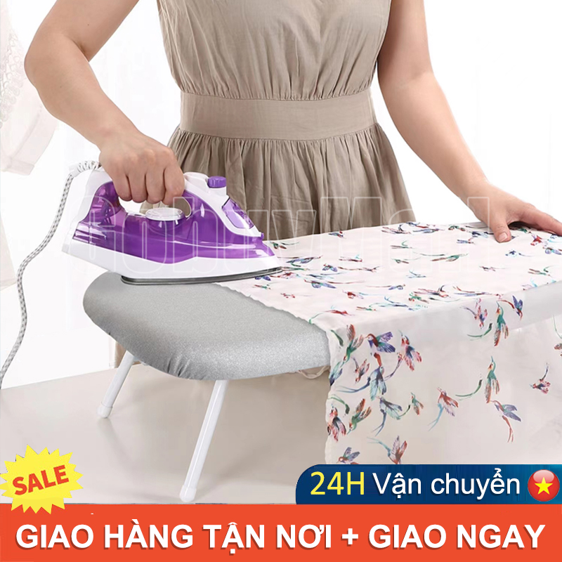 Bàn để ủi quần áo 37x60cm kiểu ngồi, dễ dàng cất gọn khi không sử dụng