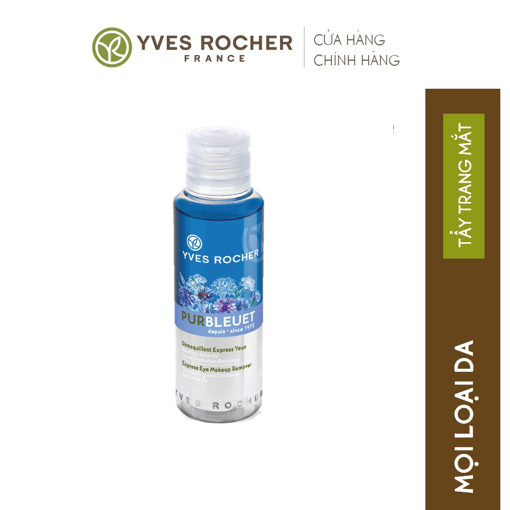 Tẩy trang mắt môi  MAKE UP REMOVER 100ML Pure bleuet Yves Rocher