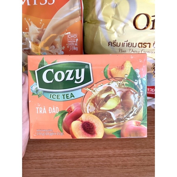 Trà đào hoà tan cozy ice tea-270g