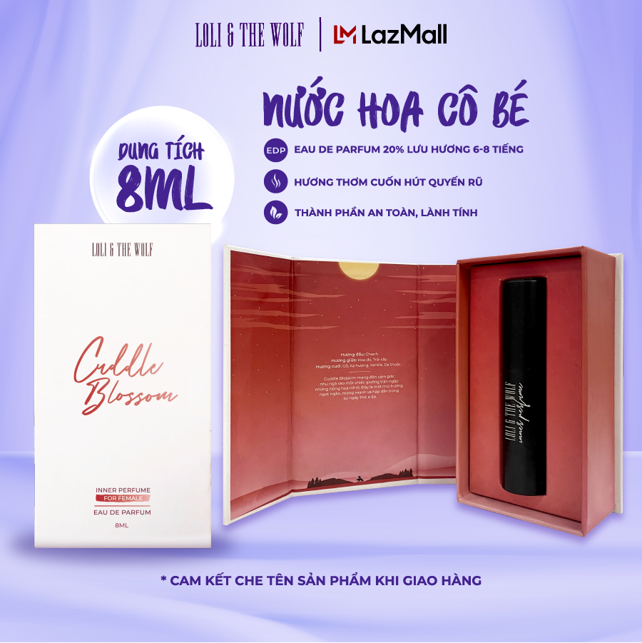 Nước hoa vùng kín nữ loli the wolf cuddle blossom thơm lâu chai 8ml