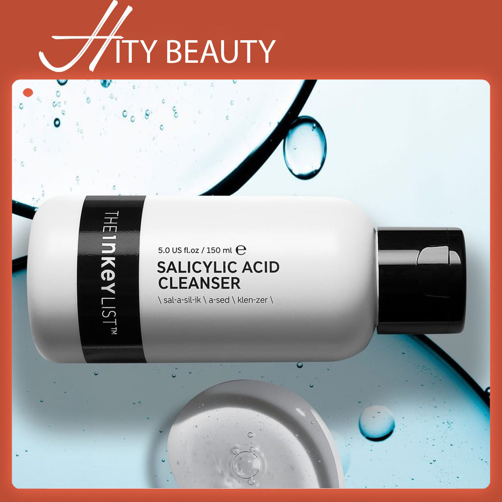 HCM - Sữa rửa mặt Salicylic Acid Cleanser The Inkey List sạch sâu se khít lỗ chân lông 150ml - Hity Beauty