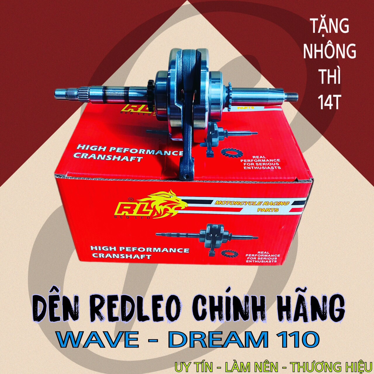 Dên REDLEO 110 dành cho xe wave / dream 53zz - 54zz KFL