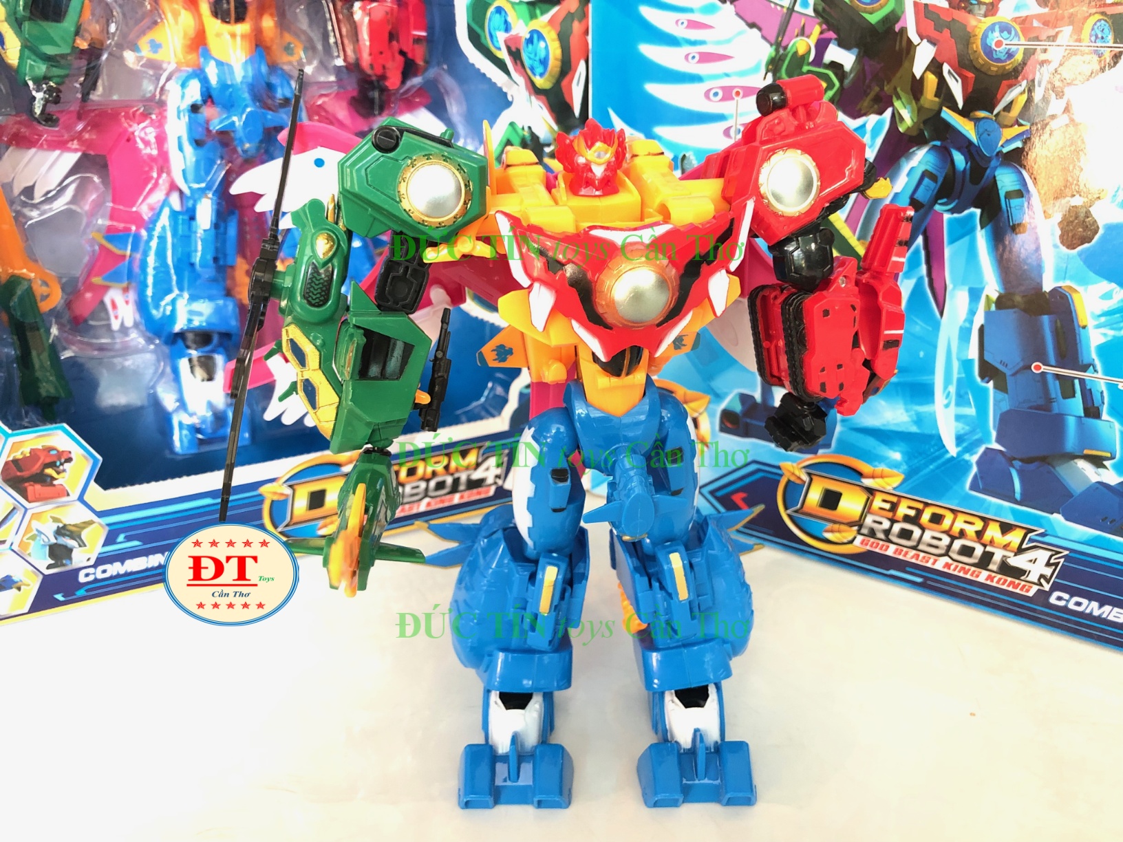 ĐỒ CHƠI HỘP RÁP ROBOT BIẾN HÌNH 3 TRẠNG THÁI 5 CON
