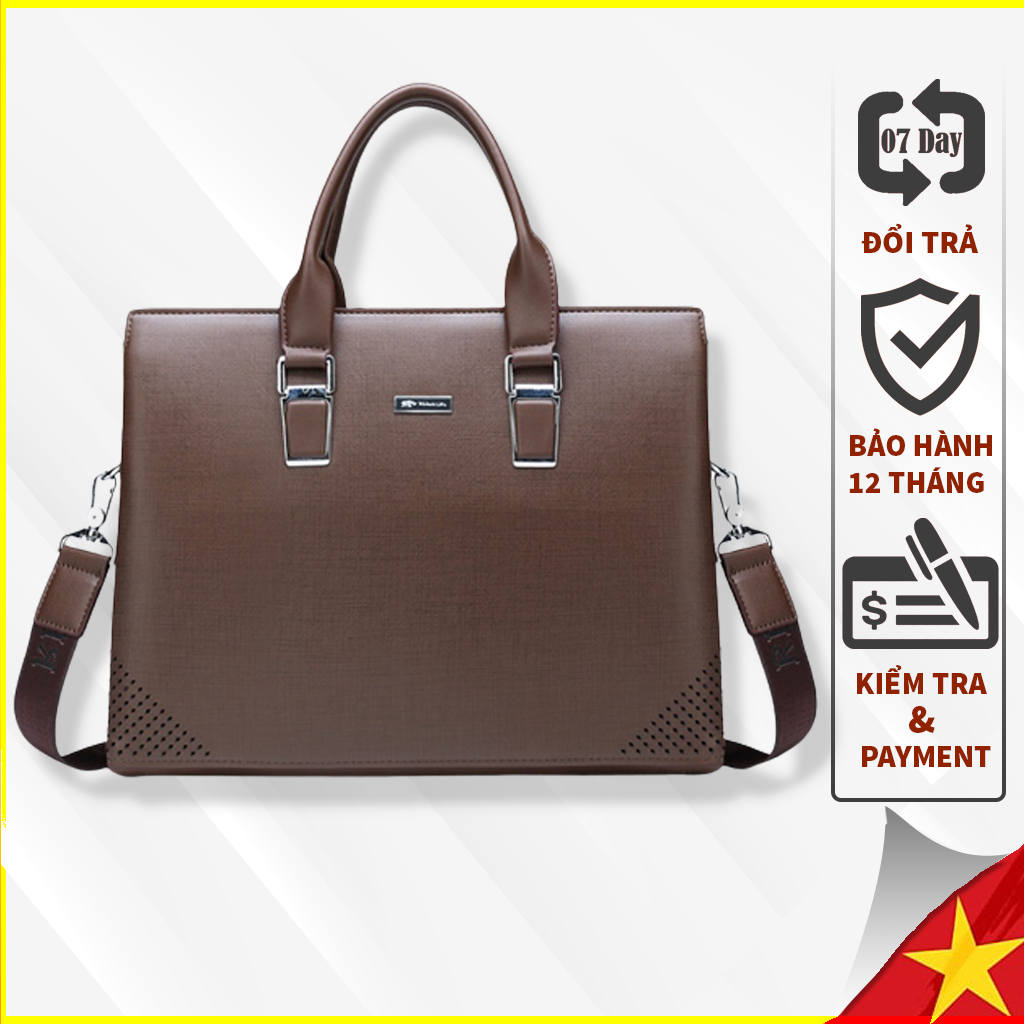 Cặp da công sở tzdb - túi da công sở đựng laptop, tài liệu, giấy tờ, làm quà tặng