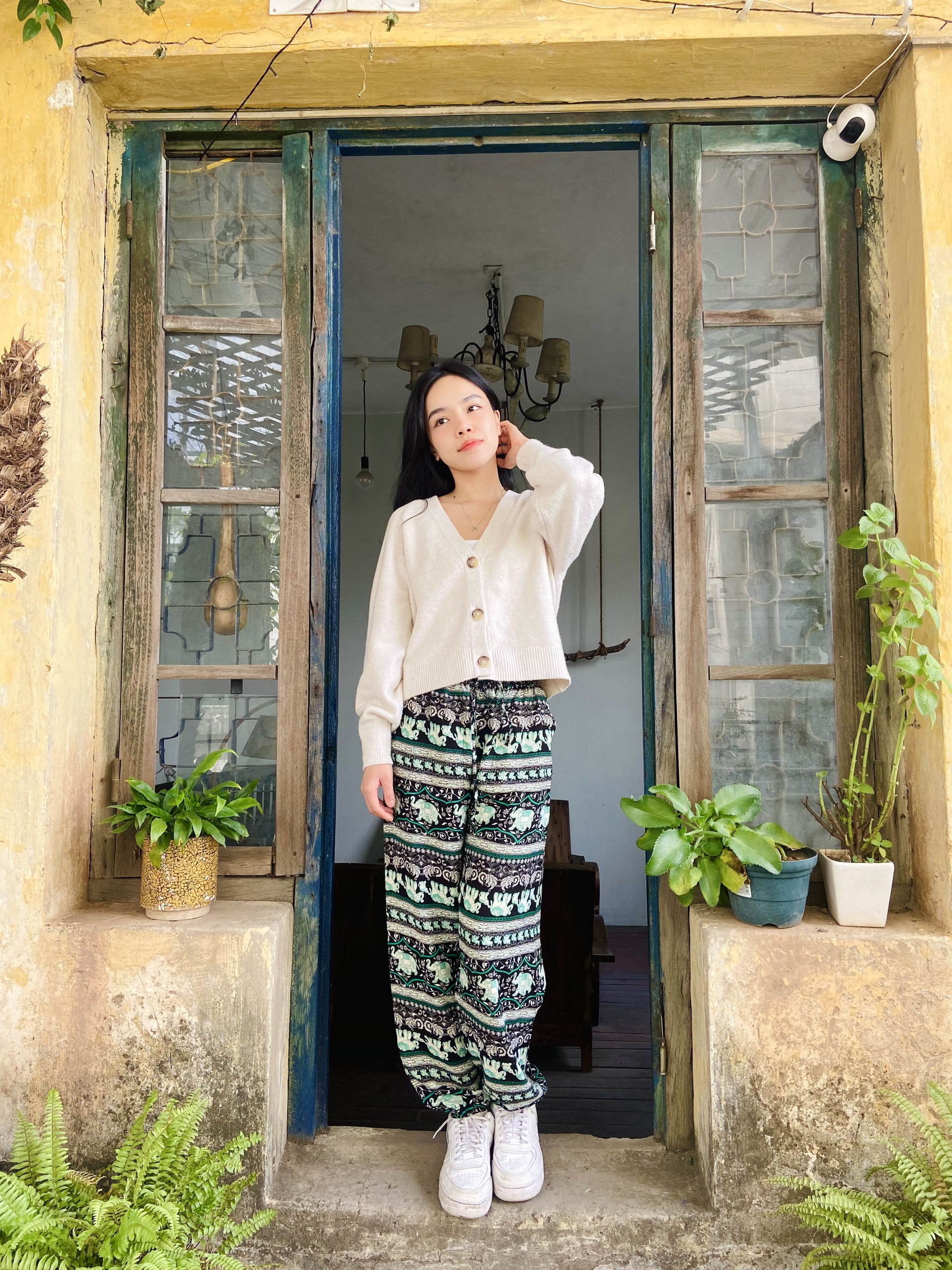 (Màu ngẫu nhiên)Quần alibaba - Quần lanh thổ cẩm - Quần hoa quả ống rộng bo chân, đủ size nhiều mầu,  thoải mái mát mẻ mùa hè full size 40 - 80kg - Hugo Shop