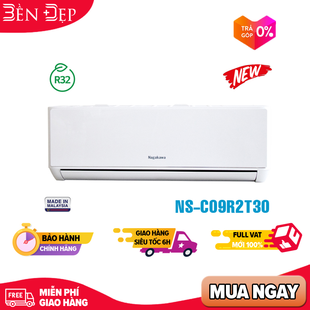 Điều hòa nagakawa 9000btu 1 chiều ns-c09r2t30