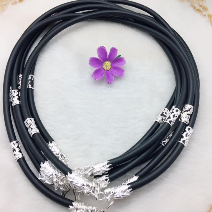 Dây chuyền , dây vòng cổ nam nạm rồng bạc cực đẹp