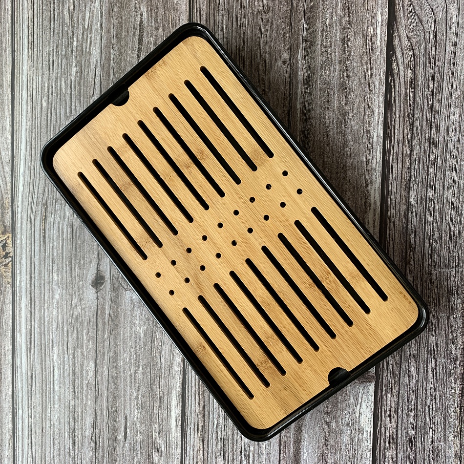 Khay Trà Tre Bàn Trà Gỗ Tre Khay Trà Đạo Có Khay Đựng Nước Tiện Lợi Cao Cấp