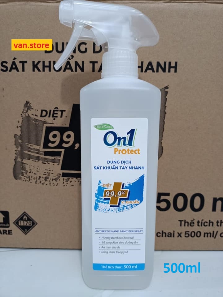 Dung dịch rửa tay khô on1 500ml - dạng xịt