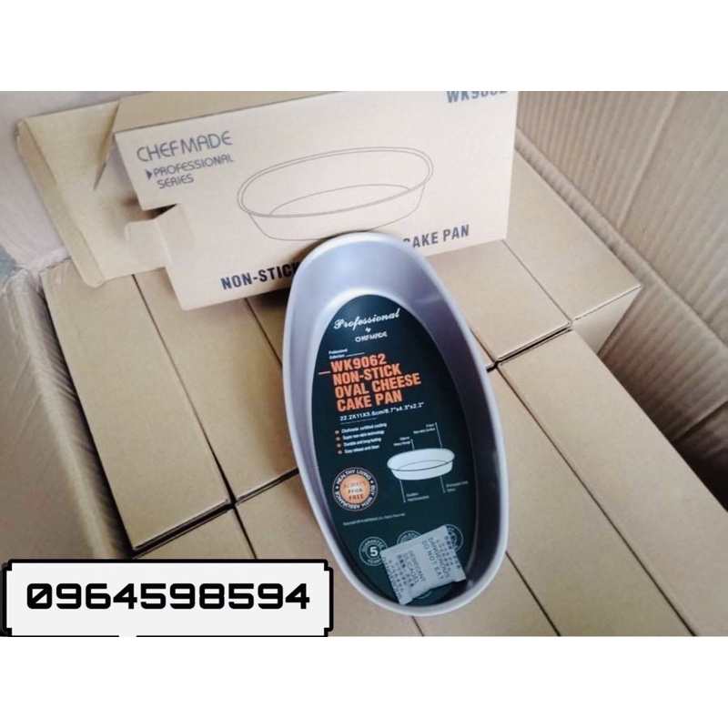 Khuôn Oval chefmade chống dính xịn