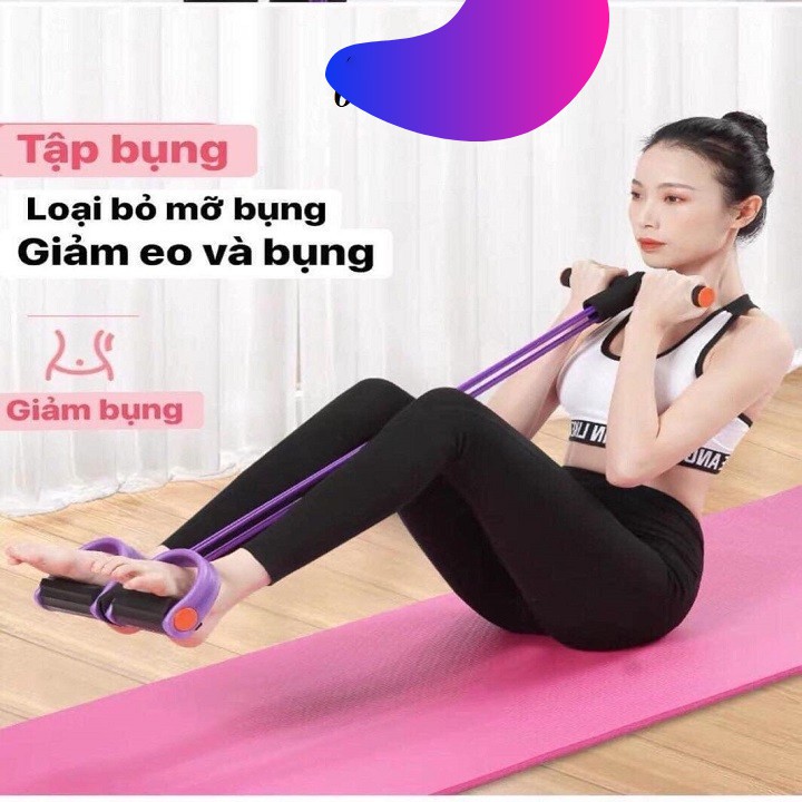 [HCM]Dây kéo lưng Dây tập thể dục tập gym tập cơ bụng thông minh điều chỉnh lực kéoDụng cụ hỗ trợ tập yoga tại nhà Vinatech