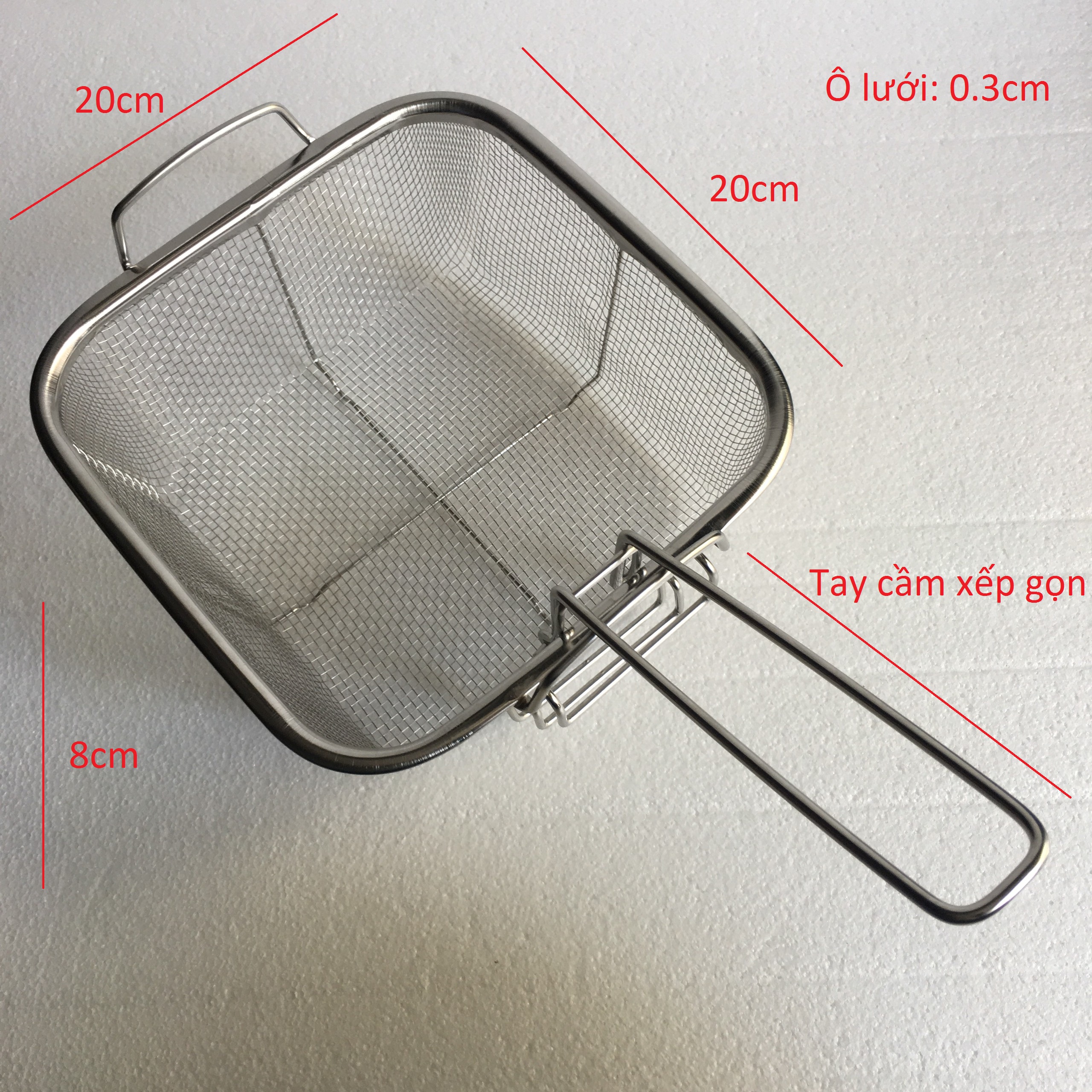 Rổ lưới Inox dùng cho nhà bếp.