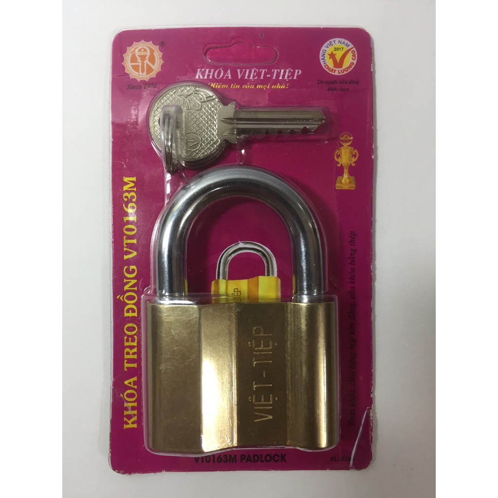 Ổ KHÓA TREO ĐỒNG VIỆT TIỆP 0163M - CỠ LỚN