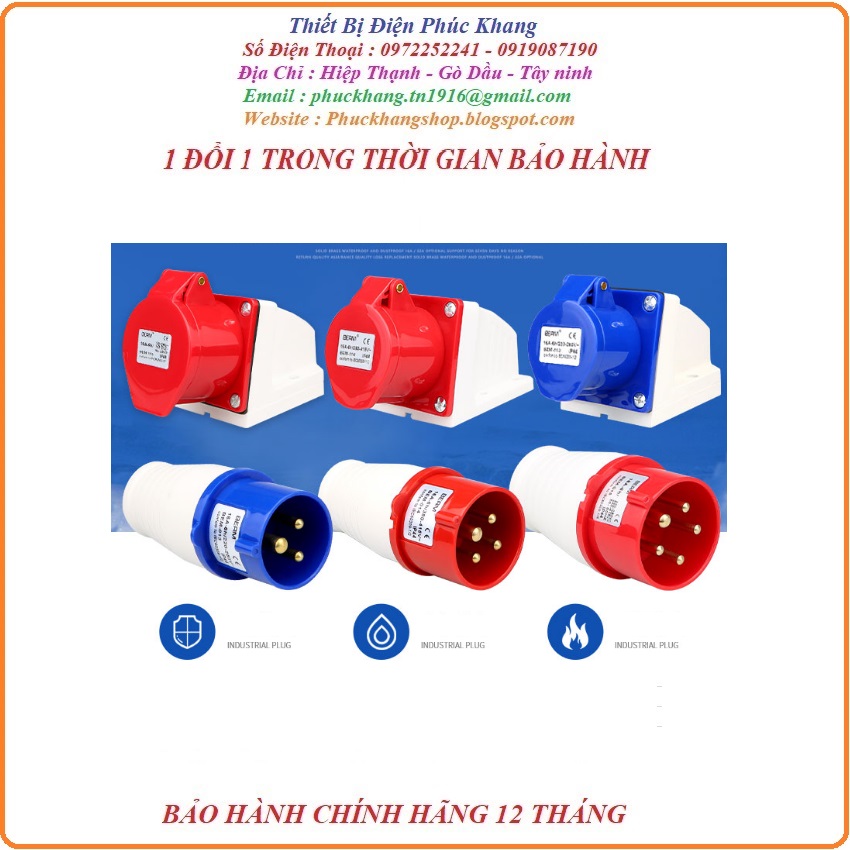 Ổ cấm phích cấm công nghiệp chống cháy