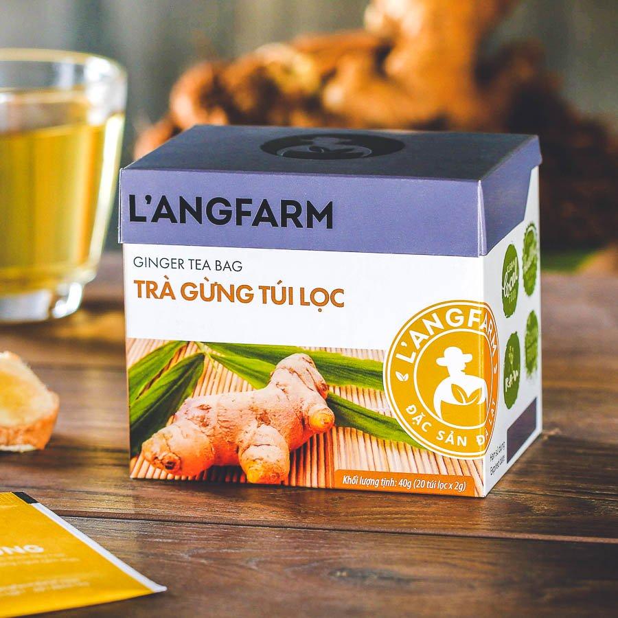 Trà Gừng túi lọc L'ANGFARM - Đặc sản Đà Lạt (20 tép/hộp)