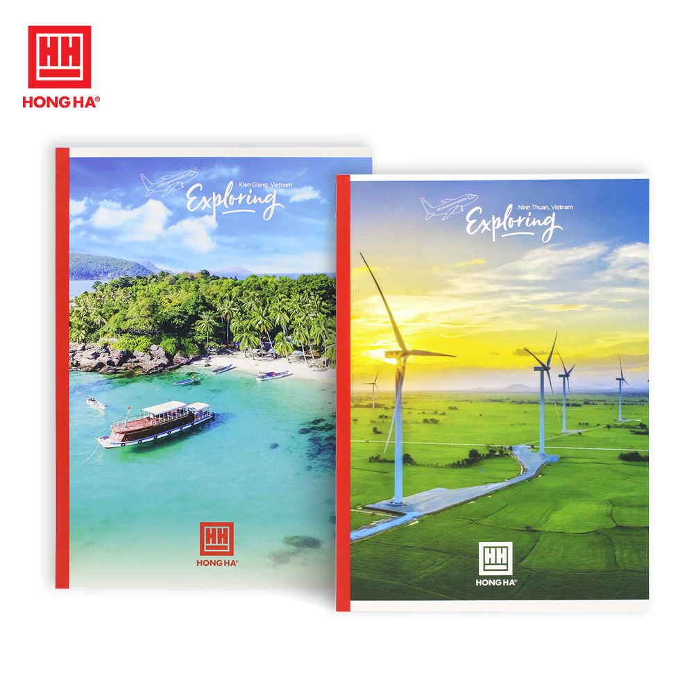 Vở kẻ ngang 80 trang gáy dán Hồng Hà Exploring 1096